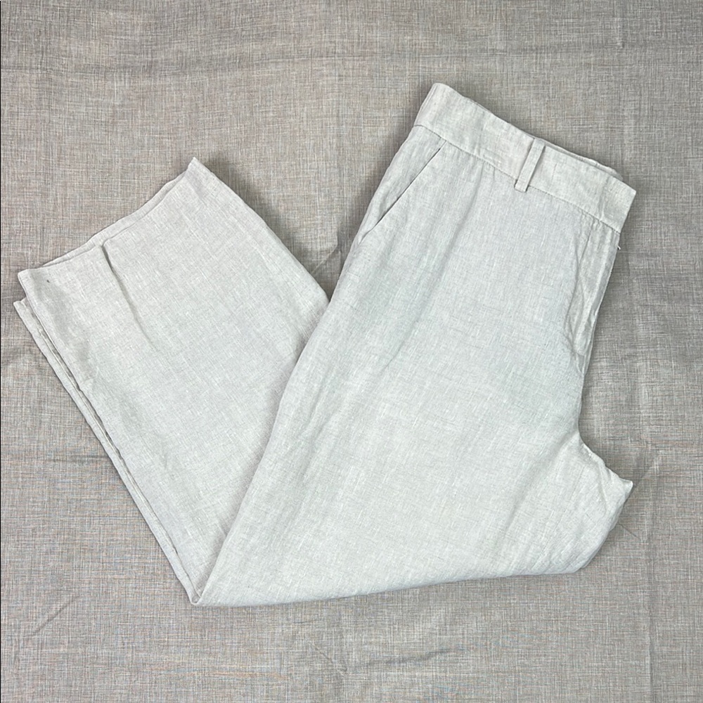 Talbots Women’s‎ 10 Lightweight 100% Linen Cropped Pant